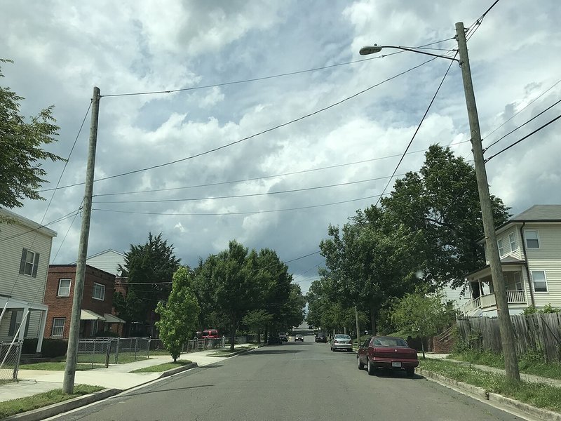 Residential street in Northeast Boundary, Washington, D.C.