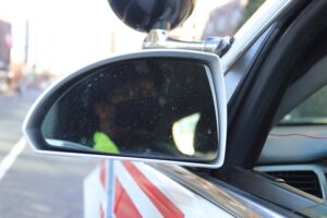 Metropolitan Police Department vehicle parked at a Washington, D.C., street closure