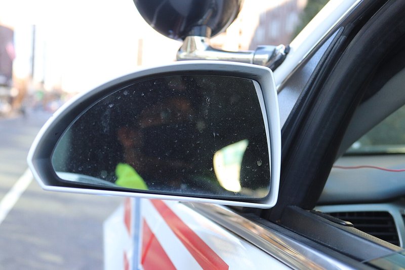 Metropolitan Police Department vehicle parked at a Washington, D.C., street closure