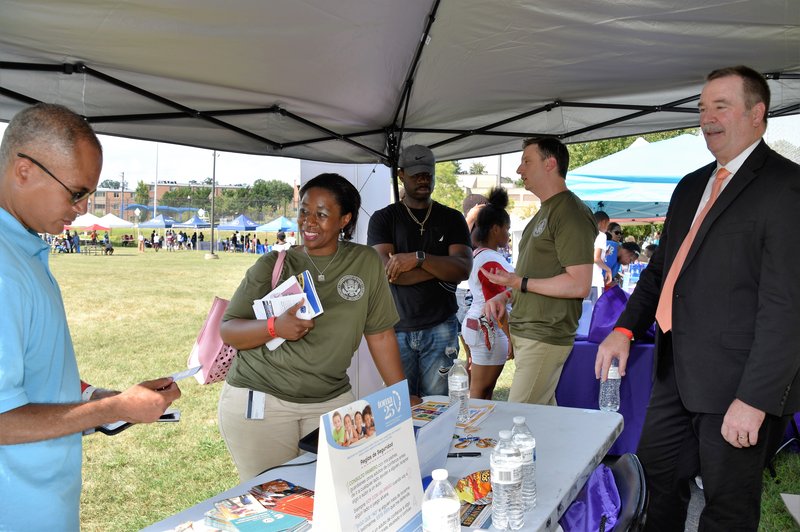 Community members attend National Night Out in Washington, D.C.