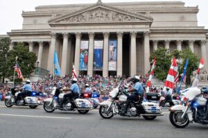 District of Columbia Metropolitan Police Department officers participating in a Washington parade