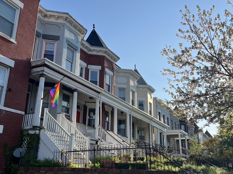 Rowhouses on R Street NE in the Eckington neighborhood of Washington, D.C.
