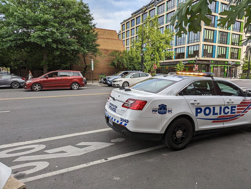 Representative file photo of a Metropolitan Police Department vehicle on 14th Street NW in Washington, D.C.; not the reported incident.