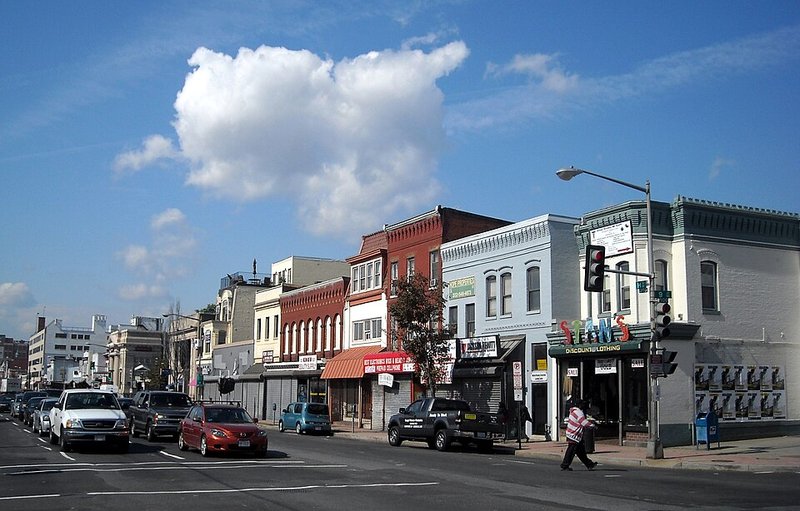 Shops along H Street NE in Washington, D.C.