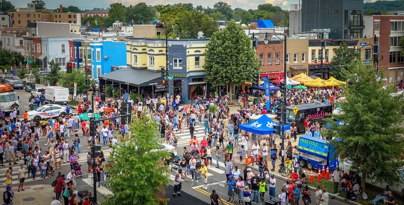 A crowd at a past H Street Festival in Washington, D.C.