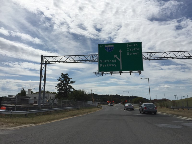 South Capitol Street near Suitland Parkway and Interstate 295 in Washington, D.C.